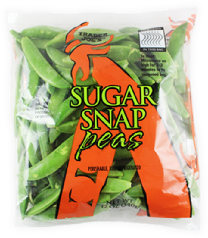 Trader Joes Sugar Snap Peas Package PNG Image