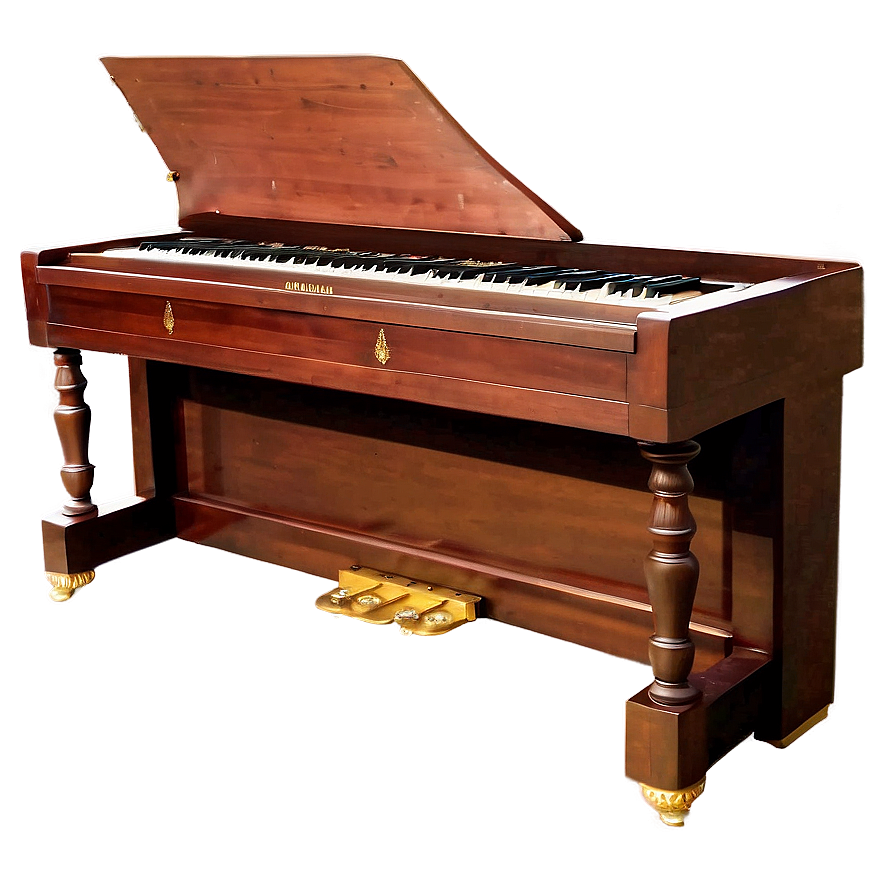 Traditional Brown Upright Piano Png 59 PNG Image