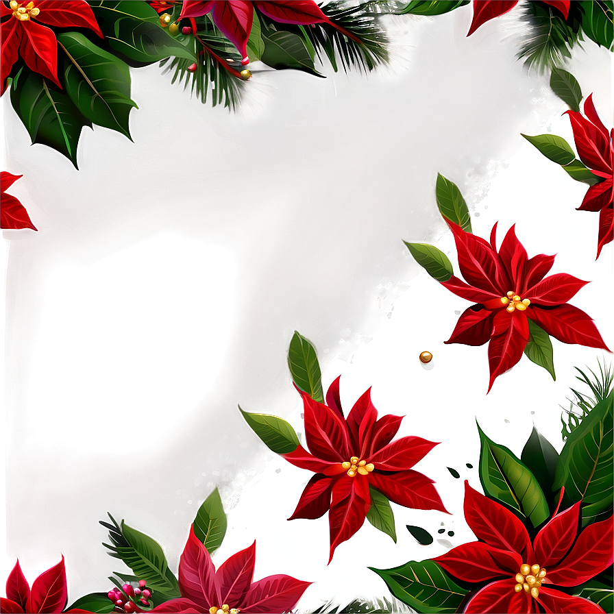 Traditional Christmas Poinsettia Png 06252024 PNG Image