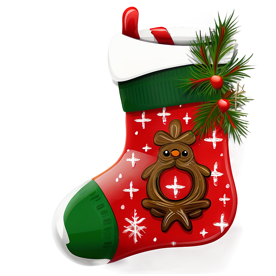 Traditional Christmas Stocking Png 45 PNG Image