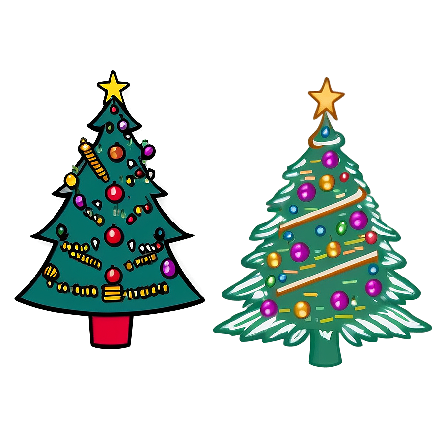 Traditional Christmas Tree Outline Png Qig77 PNG Image