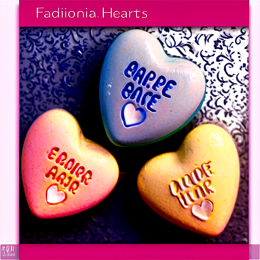 Traditional Conversation Hearts Png Tdd53 PNG Image