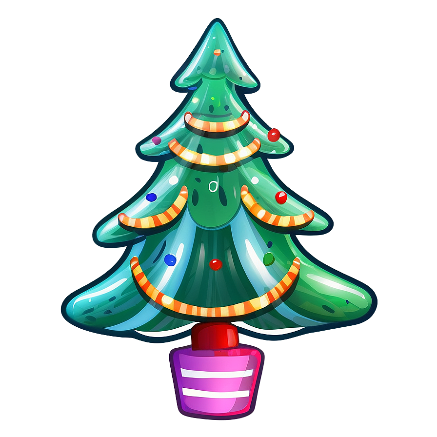 Traditional Cute Christmas Tree Png Wpr4 PNG Image