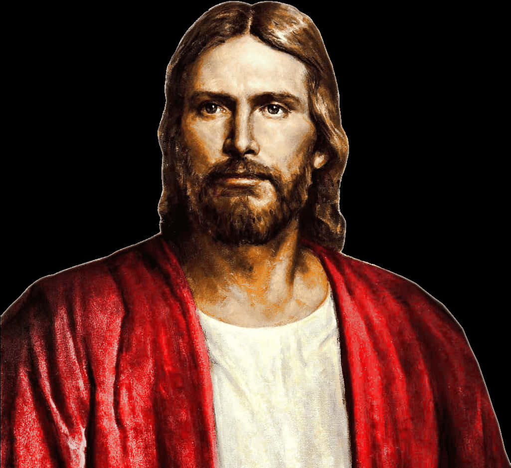 Traditional Depictionof Jesus PNG Image