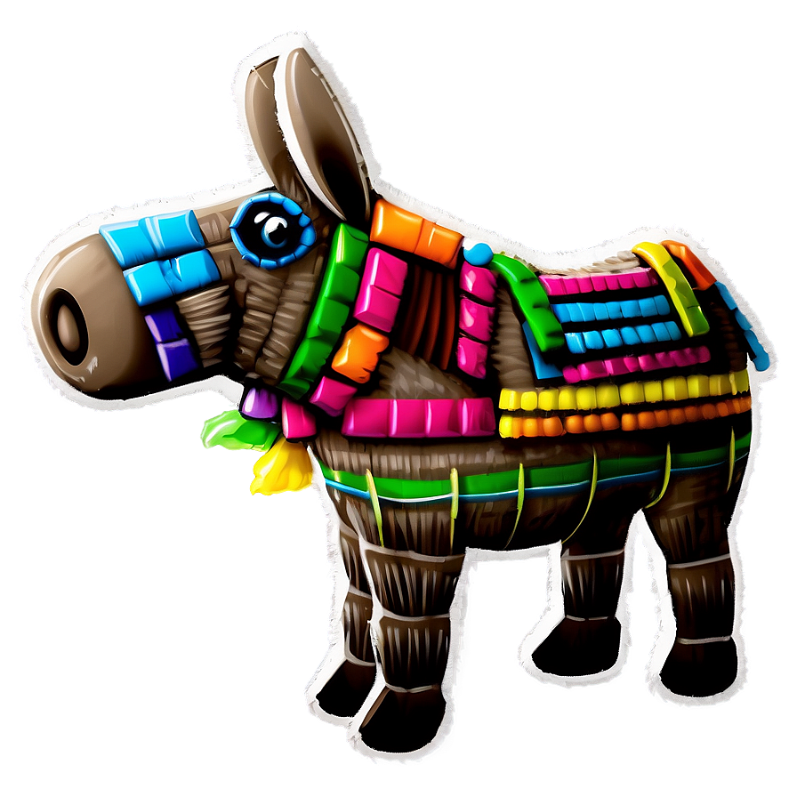 Traditional Donkey Pinata Png Ndg PNG Image