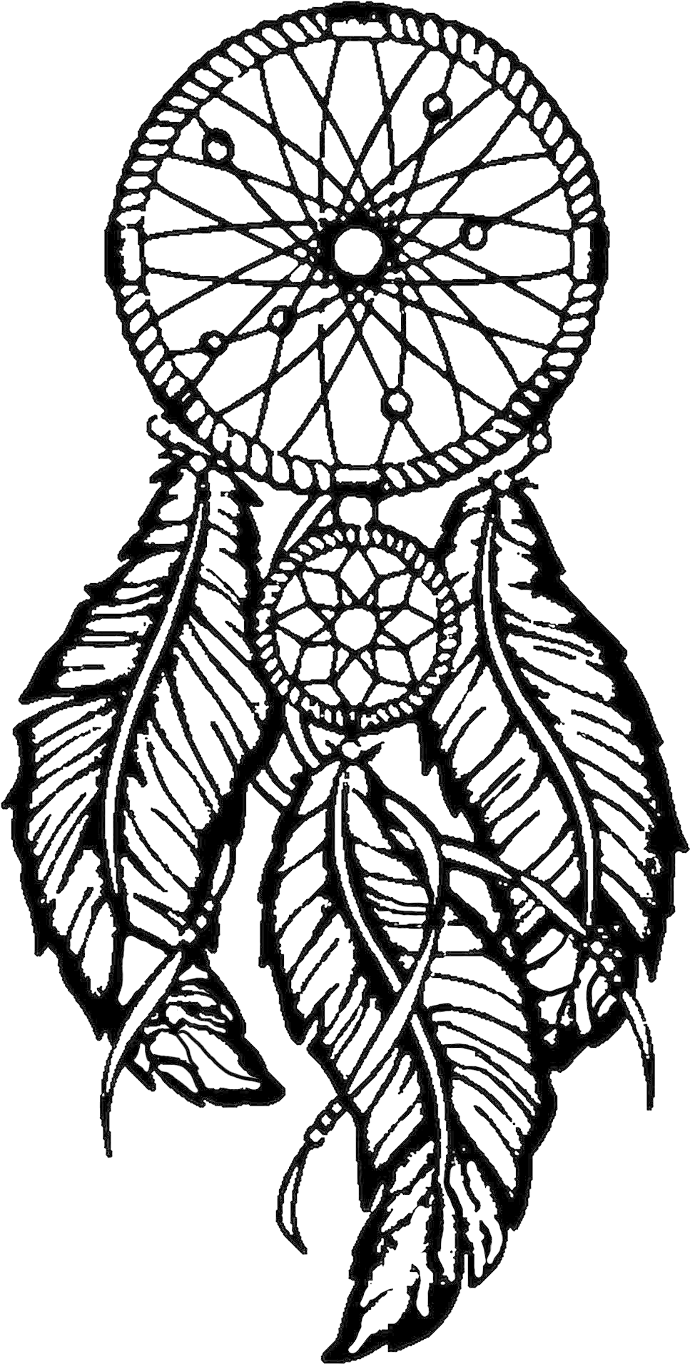 Traditional Dreamcatcher Artwork PNG Image