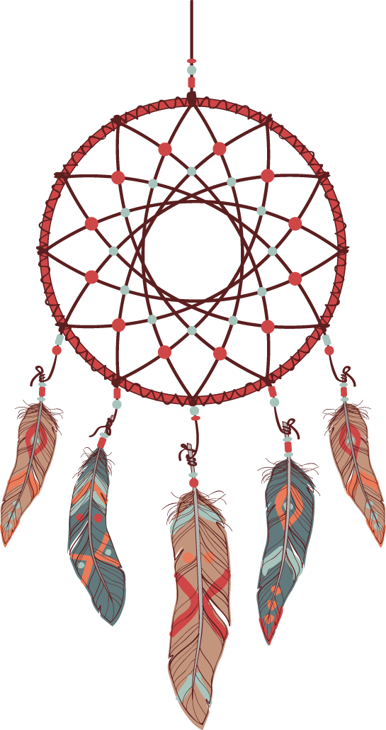 Traditional Dreamcatcher Illustration PNG Image