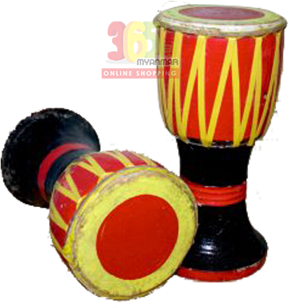 Traditional Drums Colorful Design PNG Image