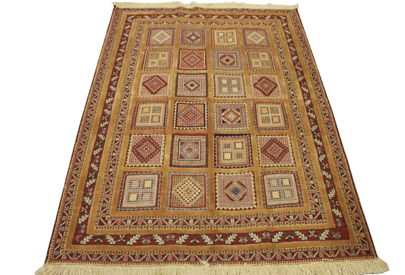 Traditional Geometric Pattern Carpet PNG Image