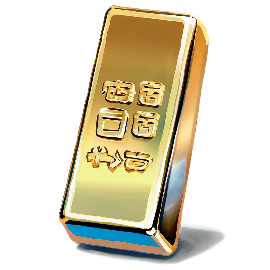 Traditional Gold Ingot Png 97 PNG Image