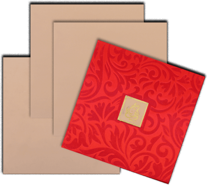 Traditional Hindu Wedding Invitation Card PNG Image