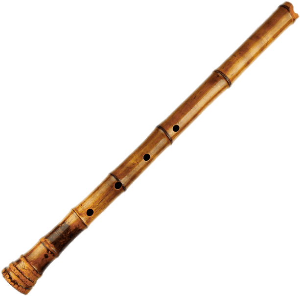 Traditional Indian Bansuri Flute PNG Image