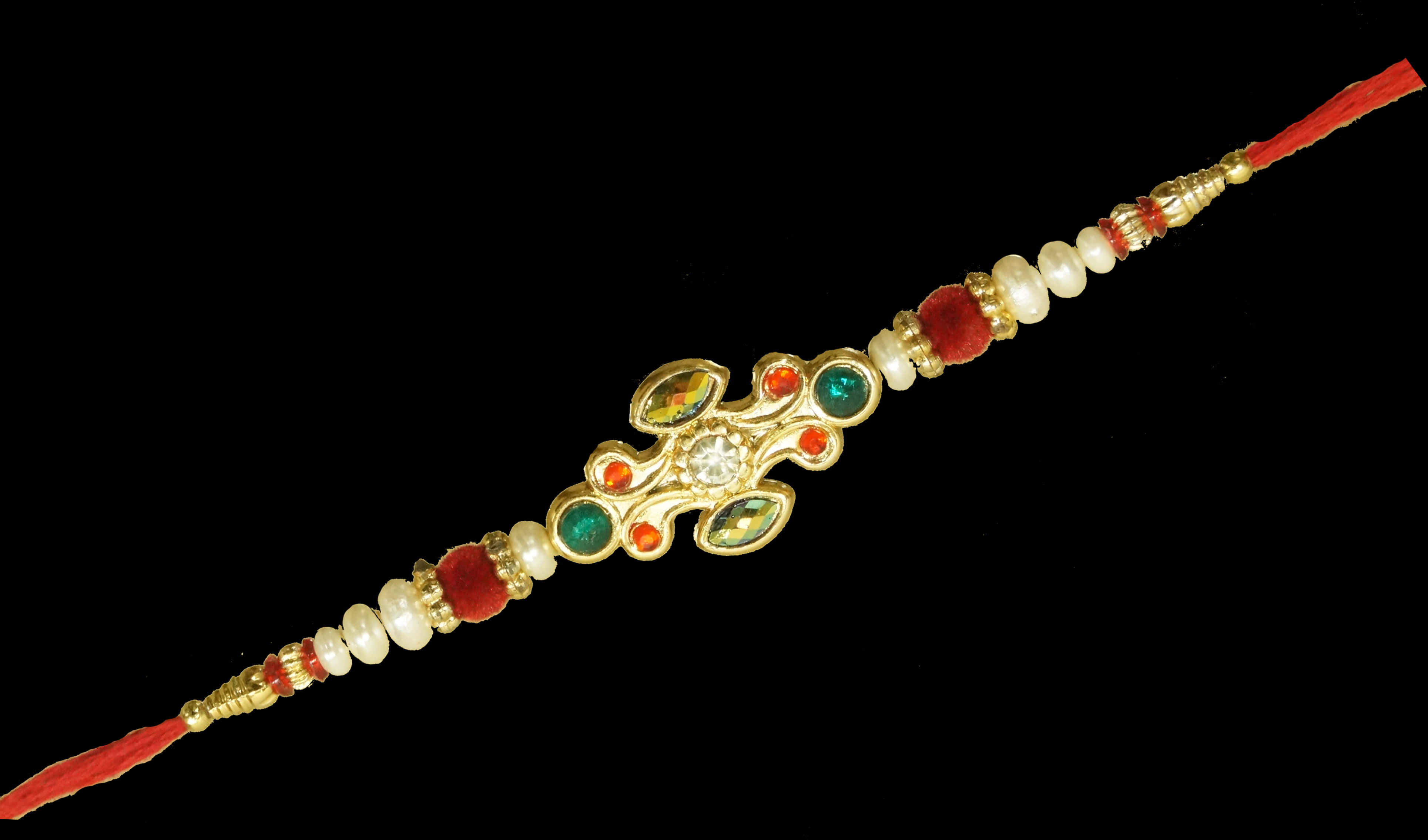 Traditional Indian Rakhi Bracelet PNG Image