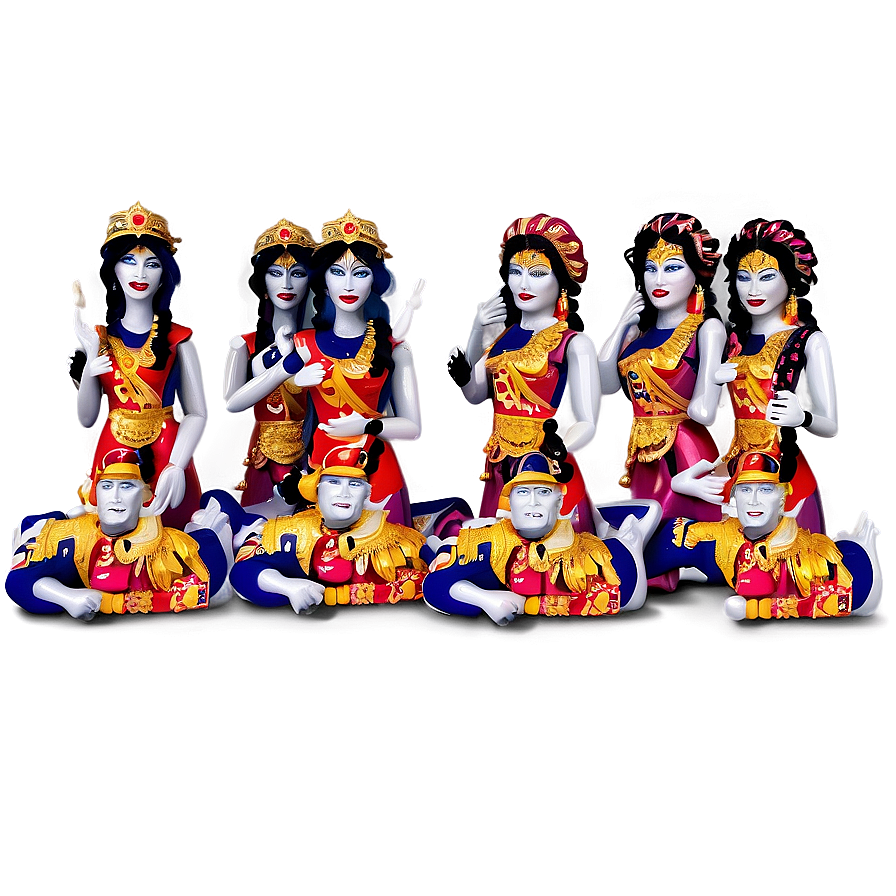 Traditional_ Indonesian_ Puppet_ Show_ Characters PNG Image