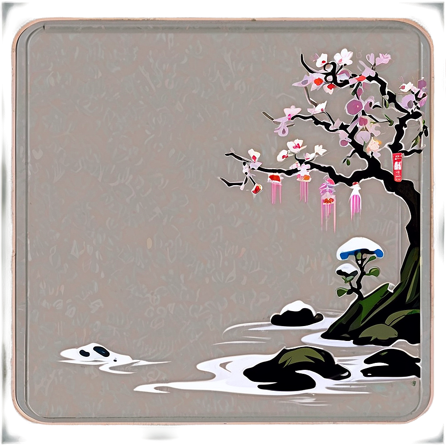 Traditional Japanese Art Mousepad Png Nms PNG Image