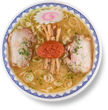 Traditional Japanese Ramen Bowl PNG Image