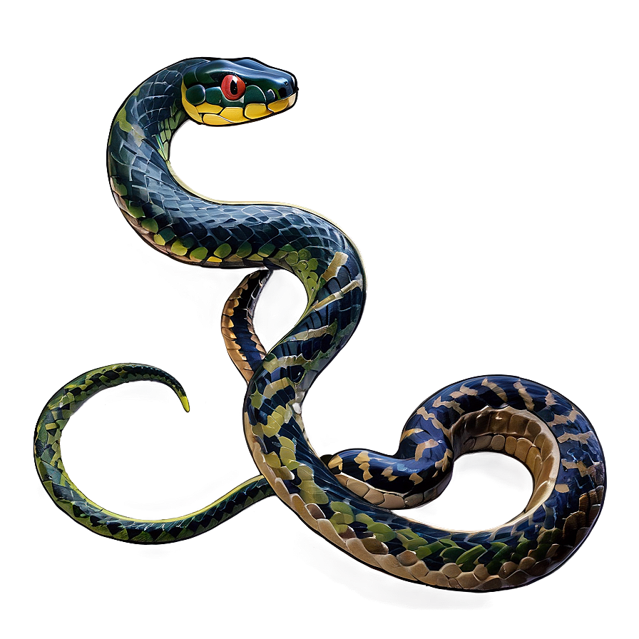 Traditional Japanese Snake Png Uyk PNG Image