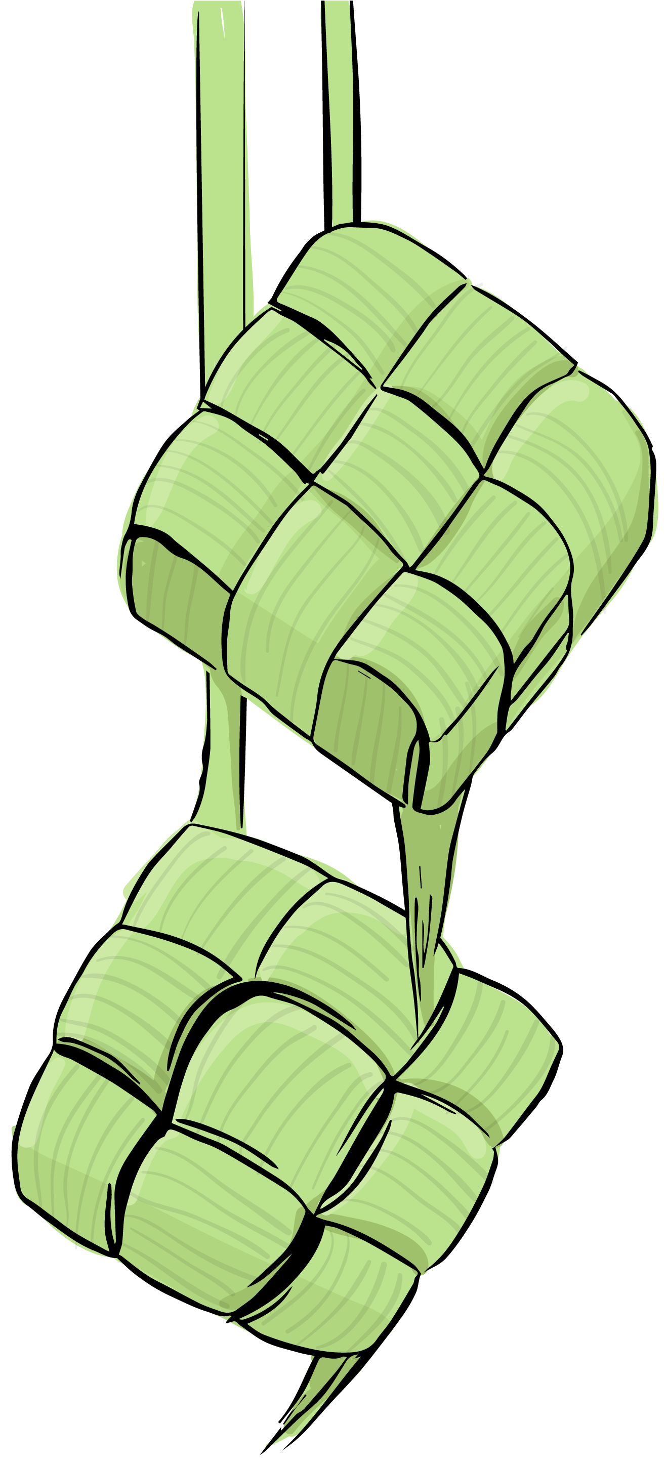 Traditional Ketupat Illustration PNG Image