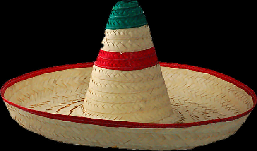 Traditional Mexican Sombrero Hat PNG Image