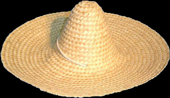 Traditional Mexican Sombrero Hat PNG Image