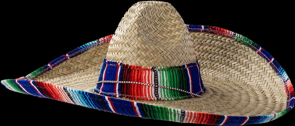 Traditional Mexican Sombrero Hat PNG Image