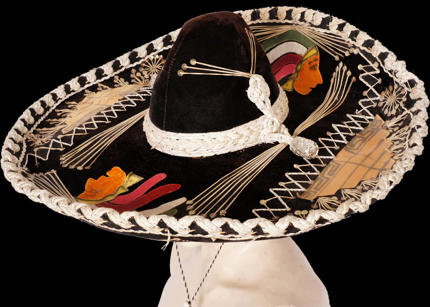 Traditional Mexican Sombrero Hat PNG Image