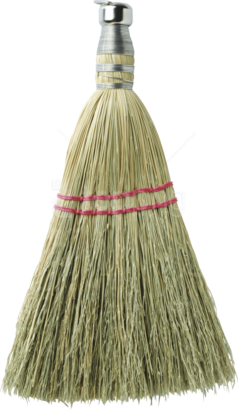 Traditional Natural Fiber Broom Image PNG Image