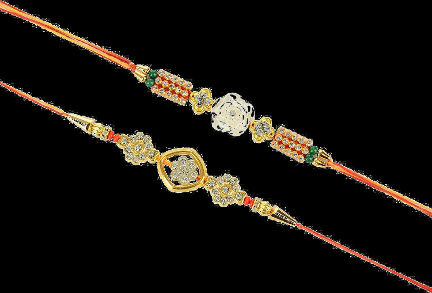 Traditional Rakhi Bracelets PNG Image