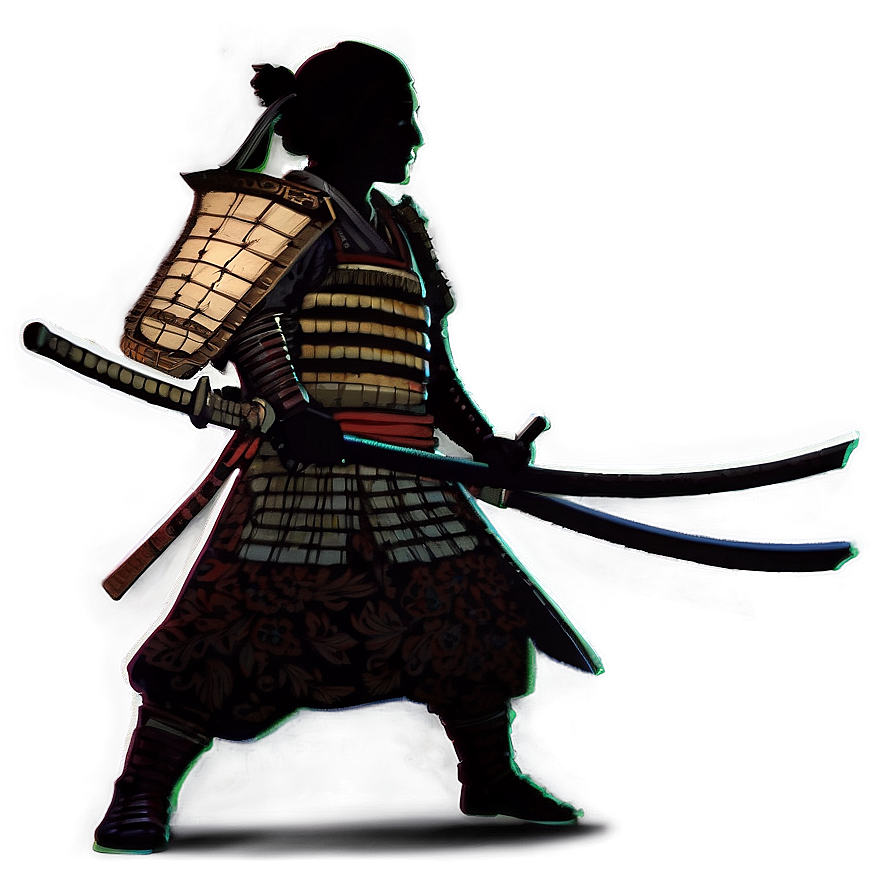 Traditional Samurai Silhouette Png Rml PNG Image