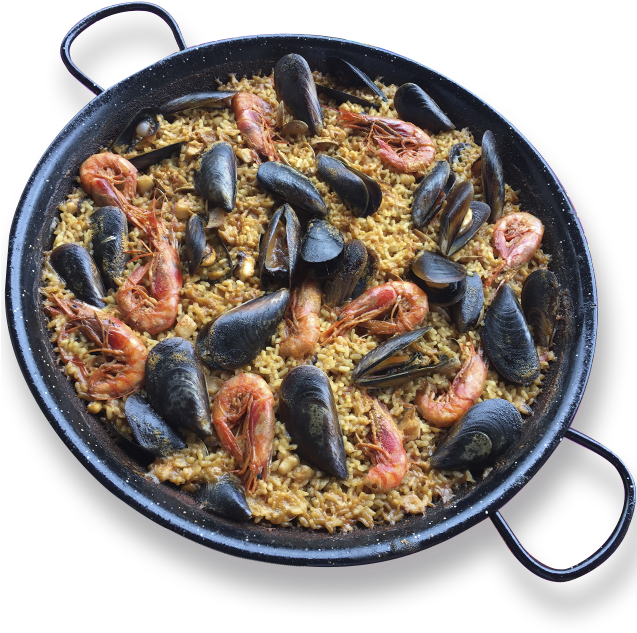 Traditional Seafood Paella PNG Image