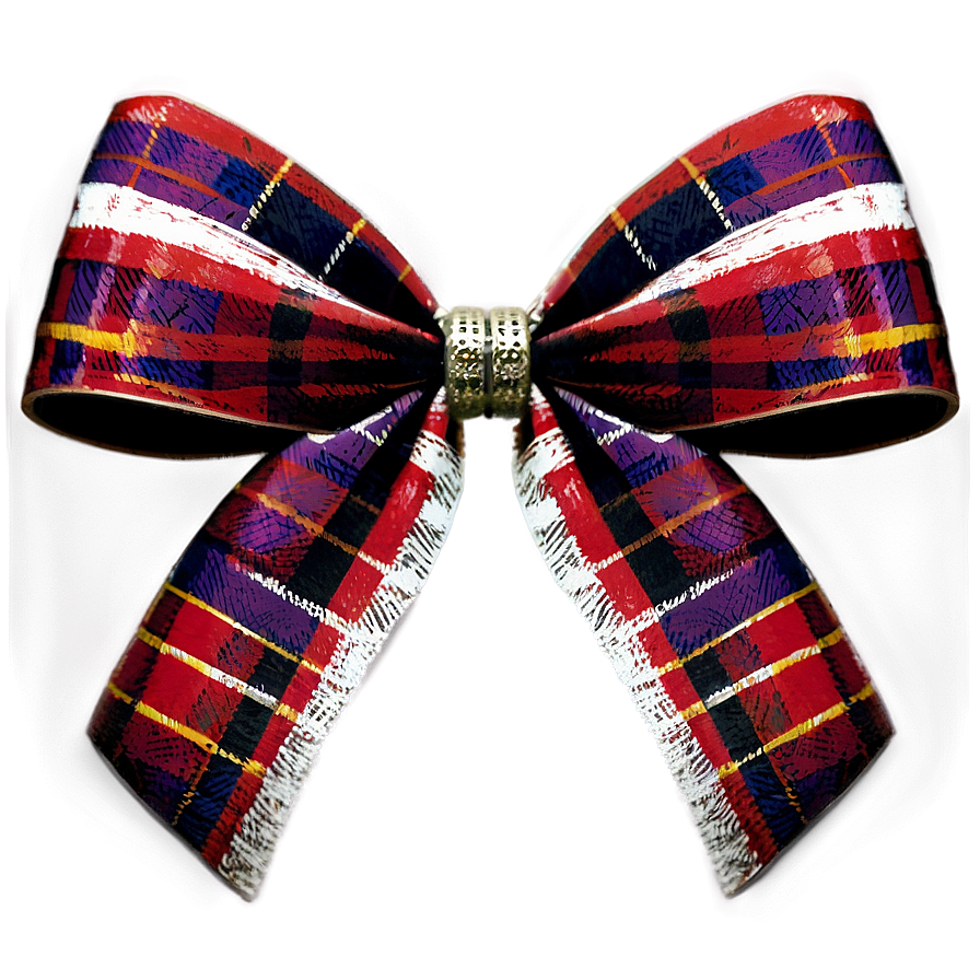 Traditional Tartan Bow Png Vmu PNG Image