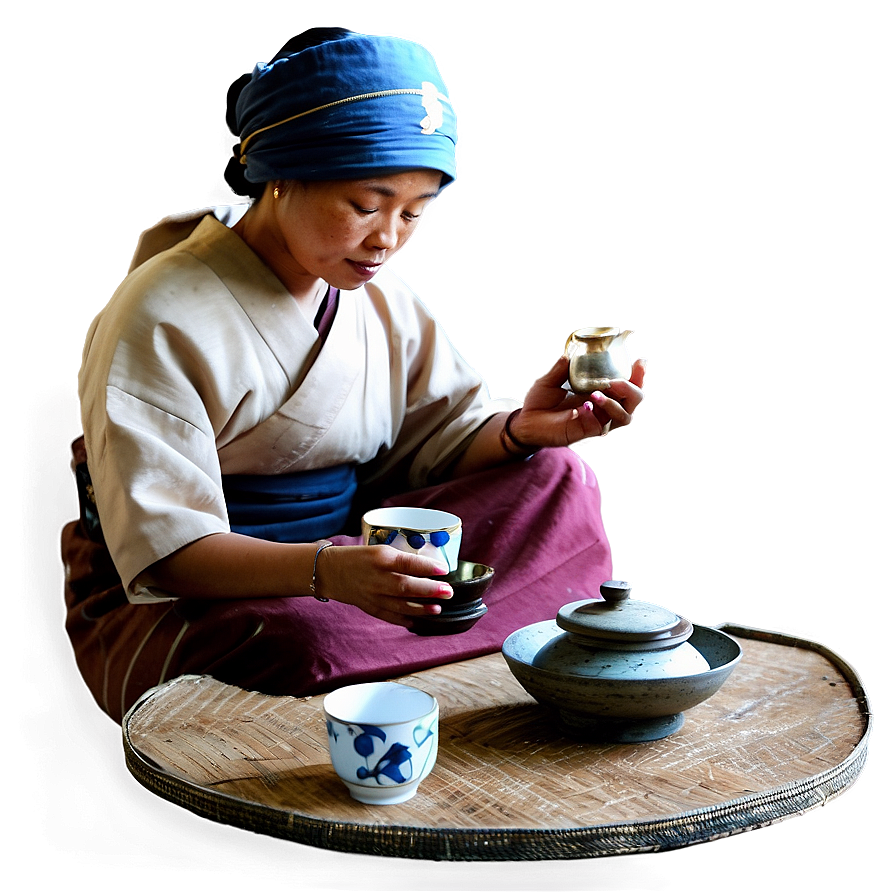 Traditional Tea Ceremony Png Bul PNG Image