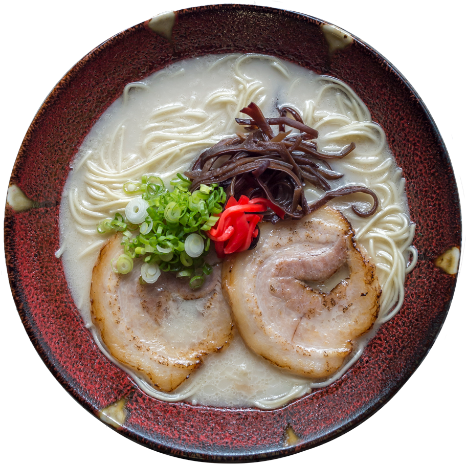 Traditional Tonkotsu Ramen Bowl PNG Image