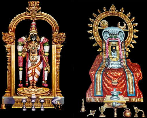 Traditional_ Vinayagar_ Idols PNG Image