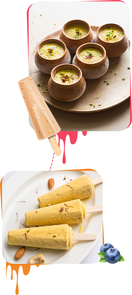 Traditionaland Modern Kulfi Varieties PNG Image