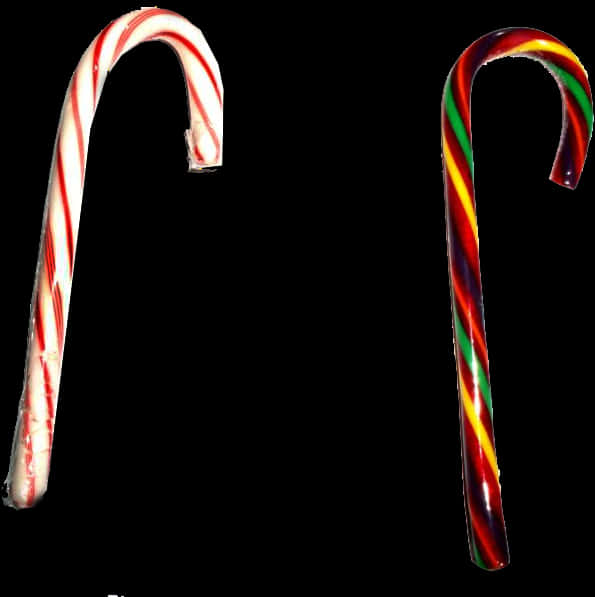 Traditionaland Rainbow Candy Canes PNG Image