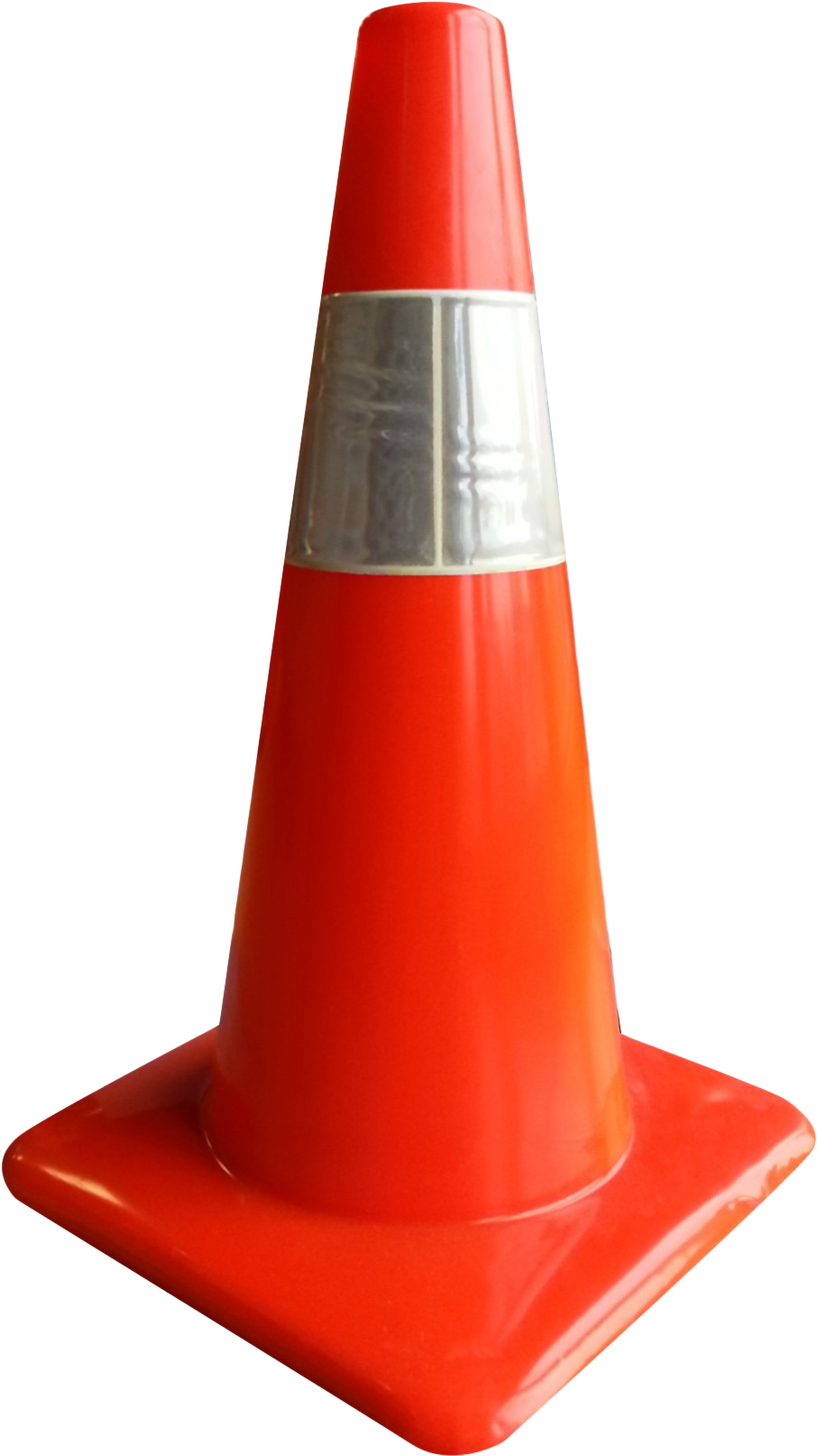 Traffic Cone Isolatedon Gray Background.png PNG Image