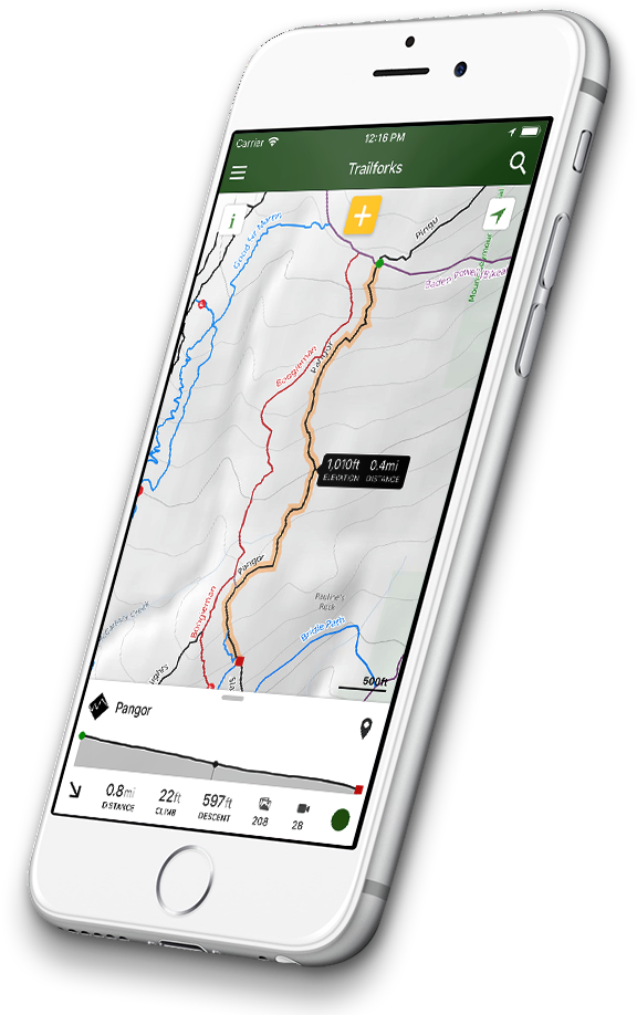 Trail Map Appi Phone Display PNG Image