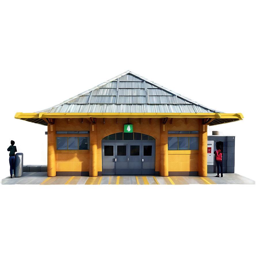 Train Station Entrance Png 06262024 PNG Image