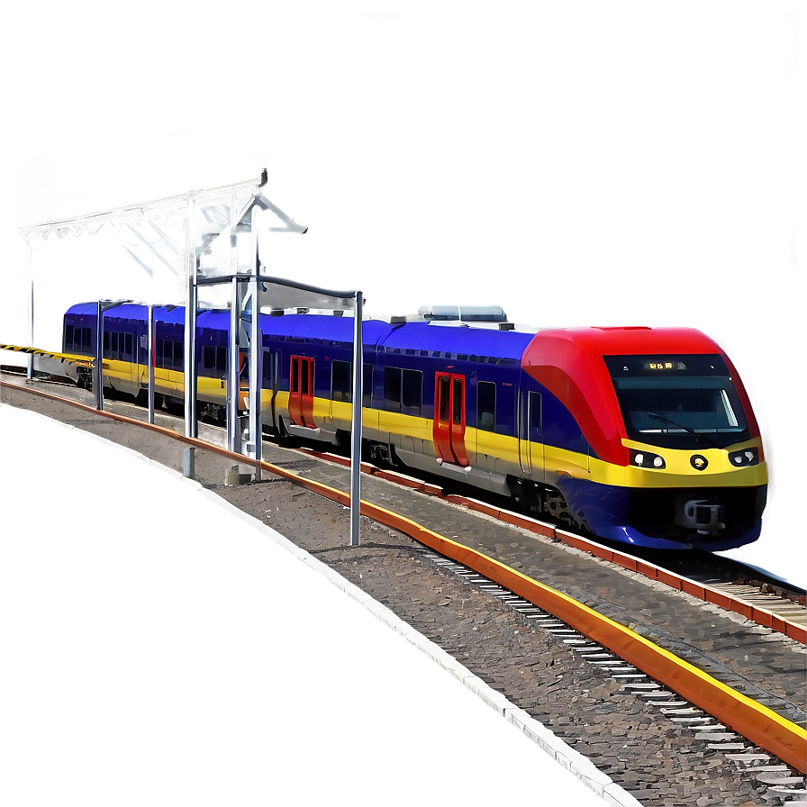 Train Station With Modern Trains Png Nkt PNG Image