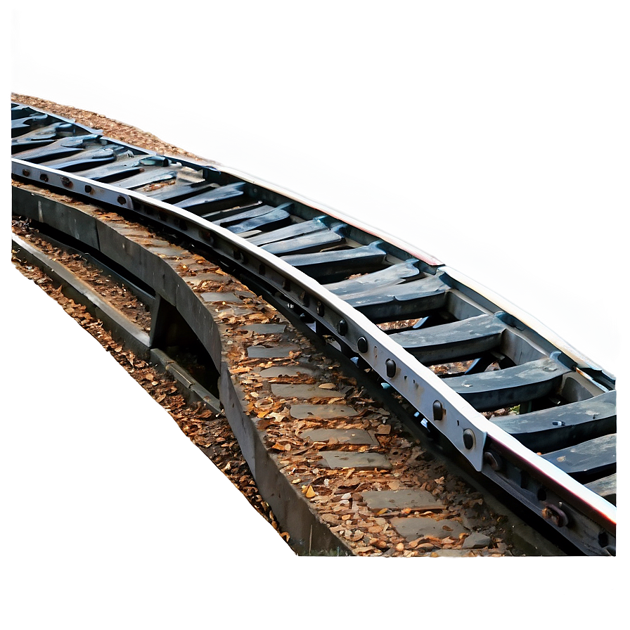 Train Track And Footbridge Png Cpj54 PNG Image