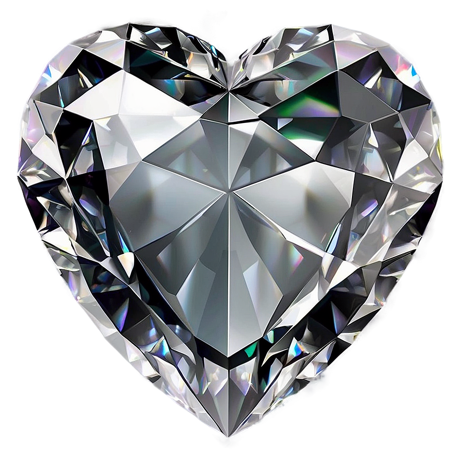 Tranquil Diamond Heart Png Vbn PNG Image