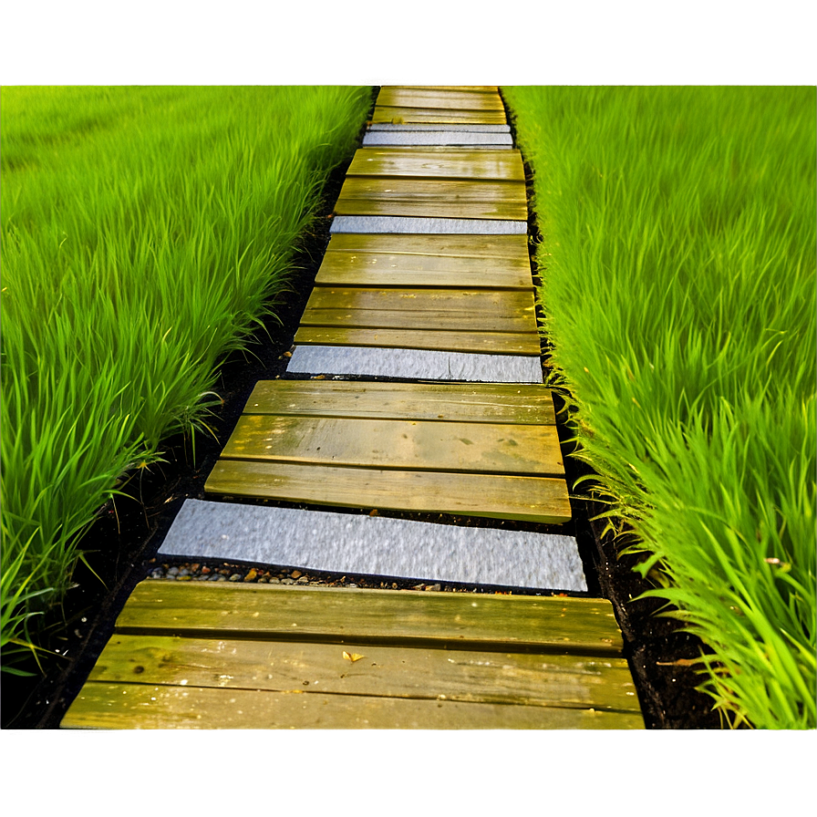 Tranquil Grass Pathway Png Psf49 PNG Image