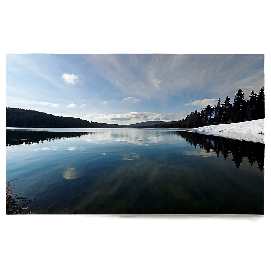 Tranquil Lake View Landscape Png 06232024 PNG Image