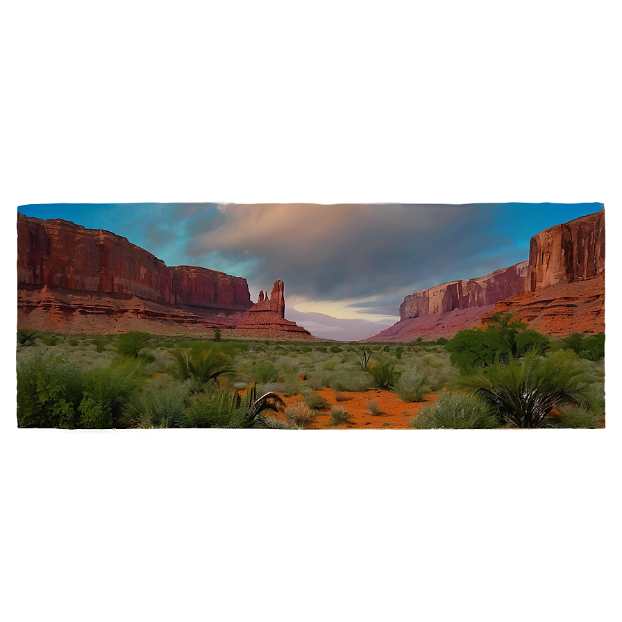 Tranquil Mesa View Png Dum PNG Image