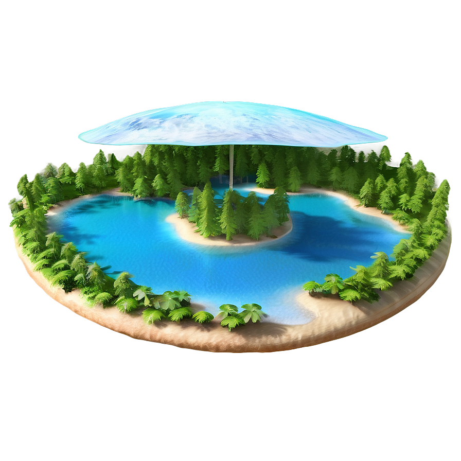 Tranquil Oasis Land Png Uqb29 PNG Image