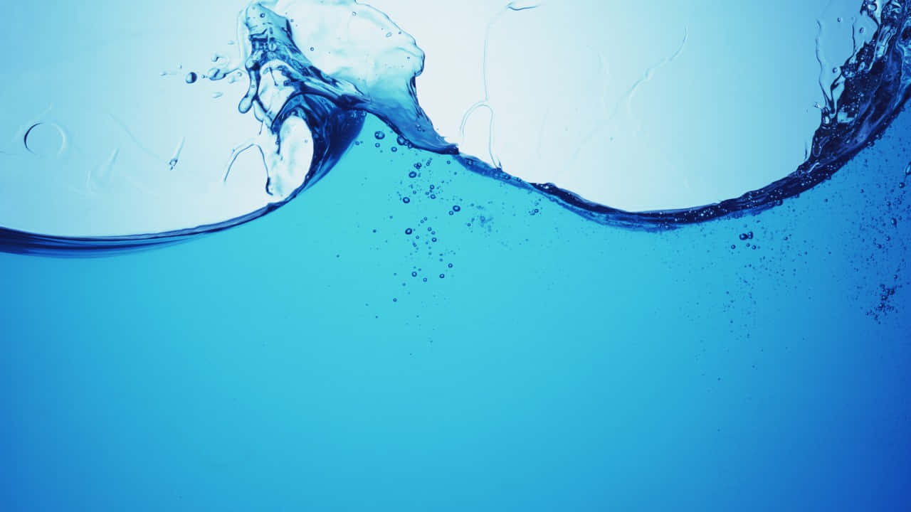 Tranquil Water Splash Blue Backdrop PNG Image