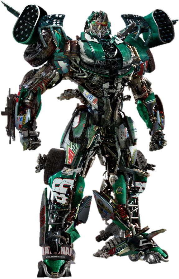 Transformers Robot Warrior Stance PNG Image