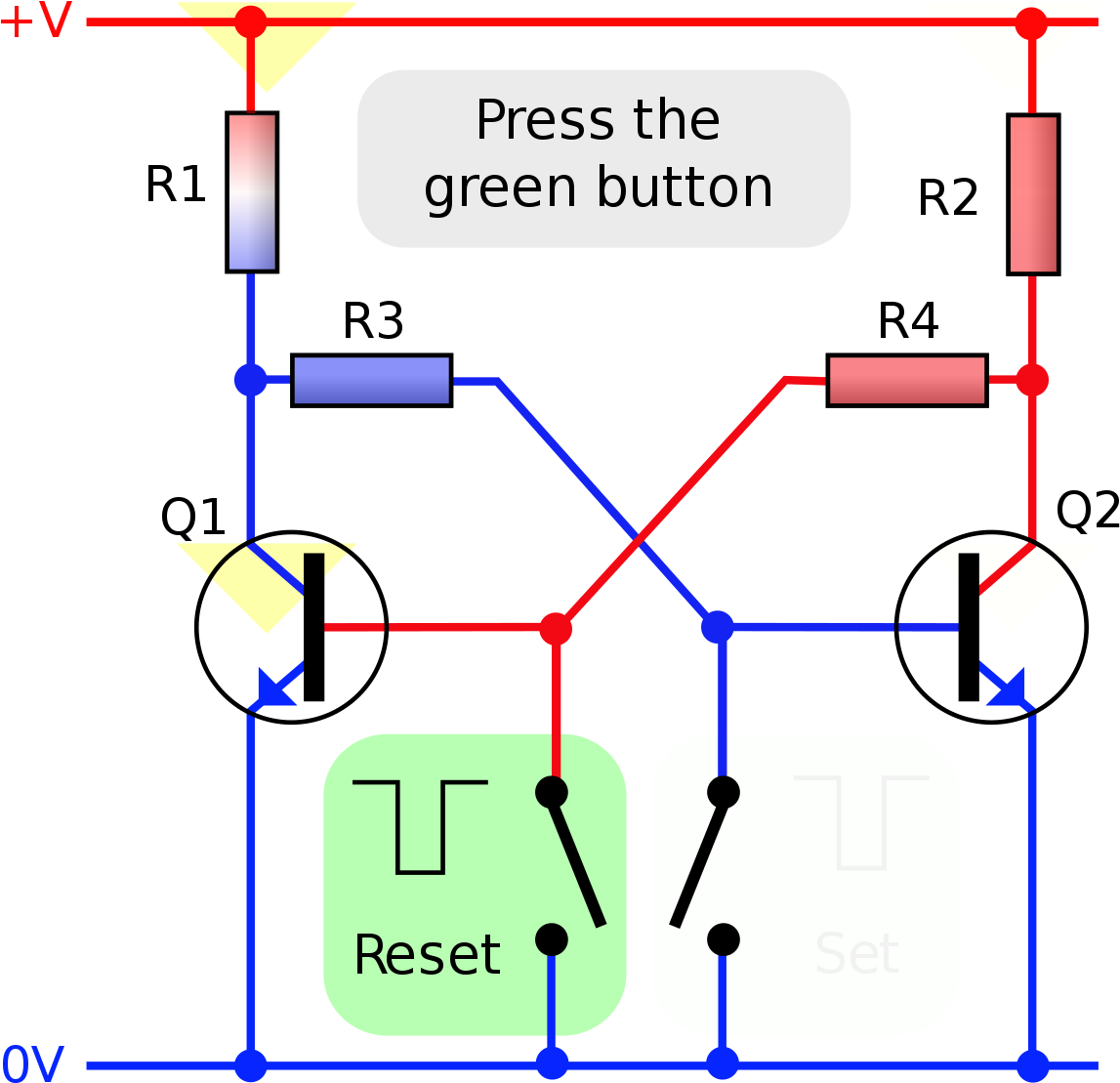 Transistor Based Circuit Diagram PNG Image