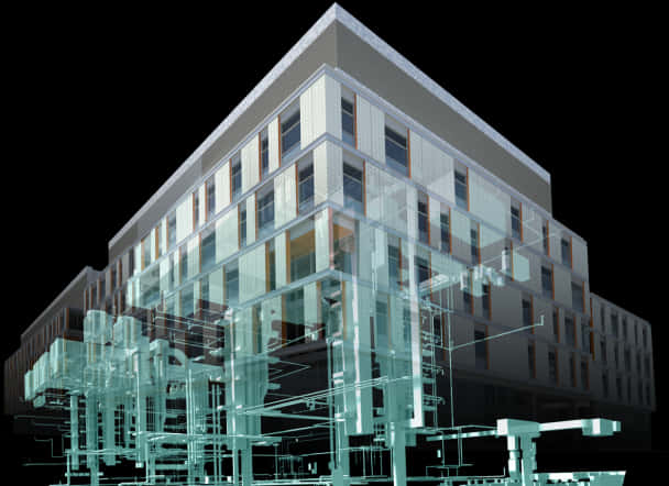 Transparent Architecture Rendering PNG Image